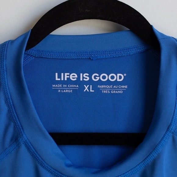 Life is Good blue "Good Vibes" performance long sleeve shirt-XL - Picture 3 of 5